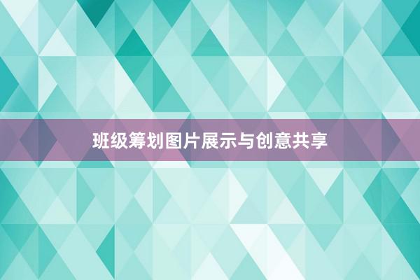 班级筹划图片展示与创意共享